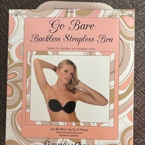 Fashion Forms Go Bare Black Strapless Bra